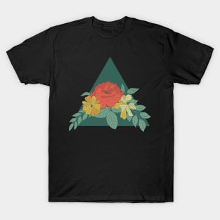 An aesthetic flower design T-Shirt